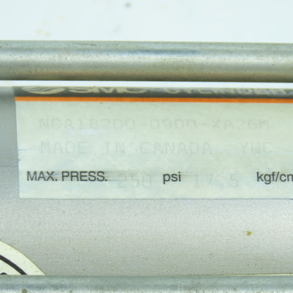 SMC NCA1B200-0900-XA26M Double Acting Pneumatic Cylinder 9" Stroke 2" Bore