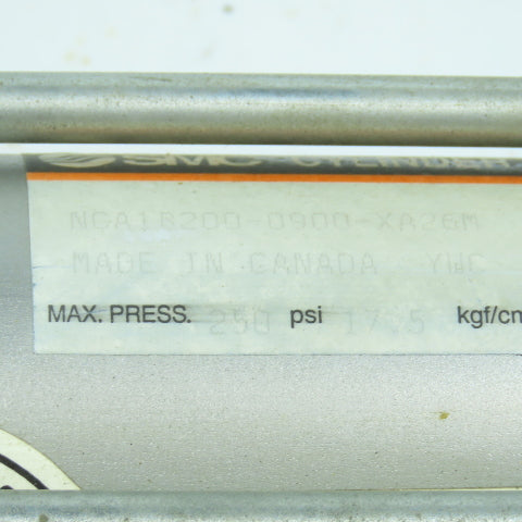 SMC NCA1B200-0900-XA26M Double Acting Pneumatic Cylinder 9" Stroke 2" Bore