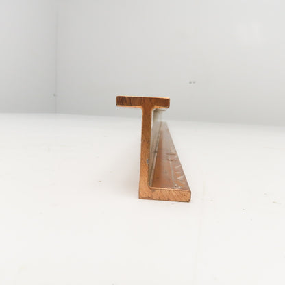39mm x 20mm x 5mm Extruded Copper Z Profile Bus Bar 28-1/2" OAL