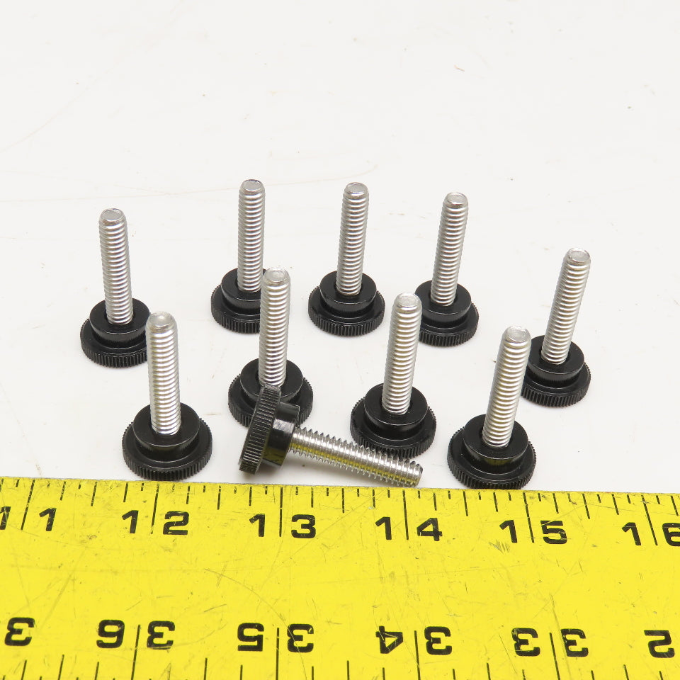 1-1/4" x 1-1/2" Stainless Steel Knurled Knob Thumb Screw Lot Of 10