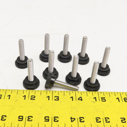 1-1/4" x 1-1/2" Stainless Steel Knurled Knob Thumb Screw Lot Of 10