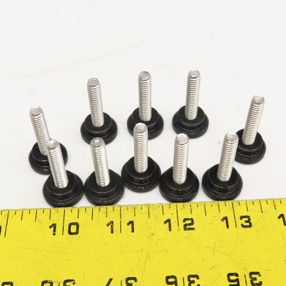 1-1/4" x 1-1/2" Stainless Steel Knurled Knob Thumb Screw Lot Of 10