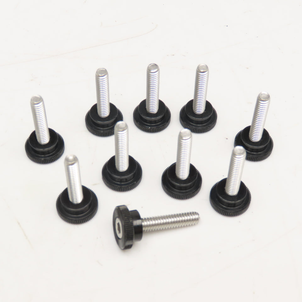 1-1/4" x 1-1/2" Stainless Steel Knurled Knob Thumb Screw Lot Of 10