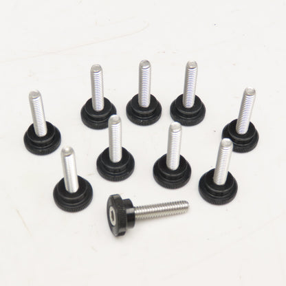 1-1/4" x 1-1/2" Stainless Steel Knurled Knob Thumb Screw Lot Of 10