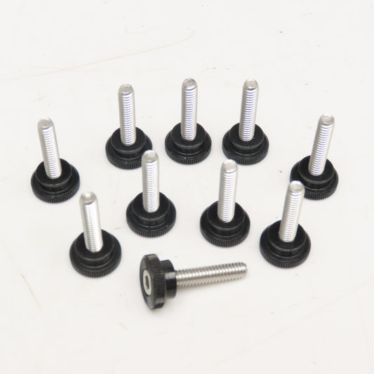 1-1/4" x 1-1/2" Stainless Steel Knurled Knob Thumb Screw Lot Of 10