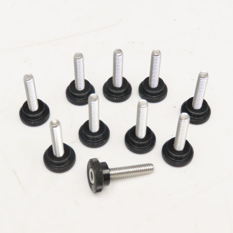 1-1/4" x 1-1/2" Stainless Steel Knurled Knob Thumb Screw Lot Of 10