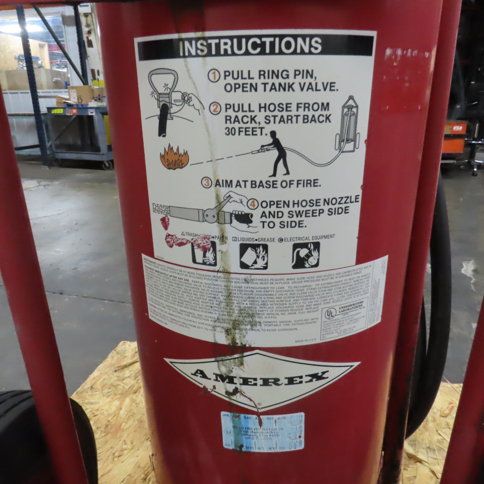 Amerex Portable ABC Dry Chemical 150LB Fire Extinguisher W/ 48' Hose