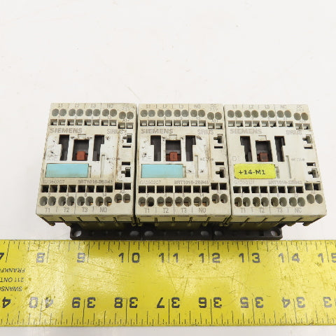 Siemens 3RT1016-2BB41 600V 20A Contactor Relay 24VDC Lot Of 3