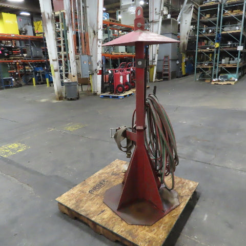 2-Tank Steel Stand Holder Oxygen Acetylene Gas Cutting Torch Hose 100'