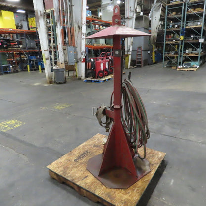 2-Tank Steel Stand Holder Oxygen Acetylene Gas Cutting Torch Hose 100'