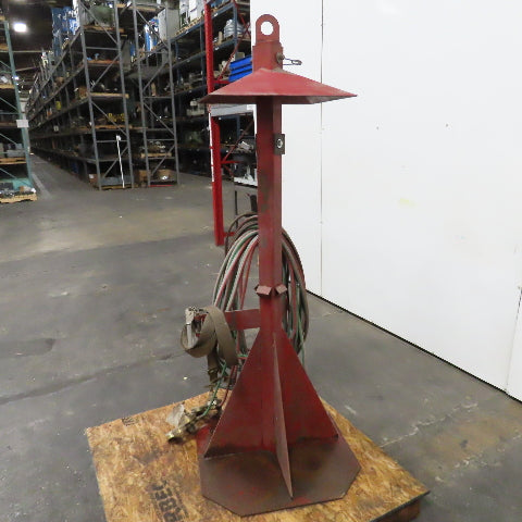 2-Tank Steel Stand Holder Oxygen Acetylene Gas Cutting Torch Hose 100'