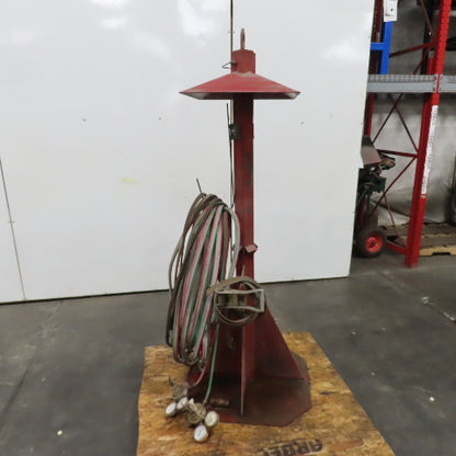 2-Tank Steel Stand Holder Oxygen Acetylene Gas Cutting Torch Hose 100'