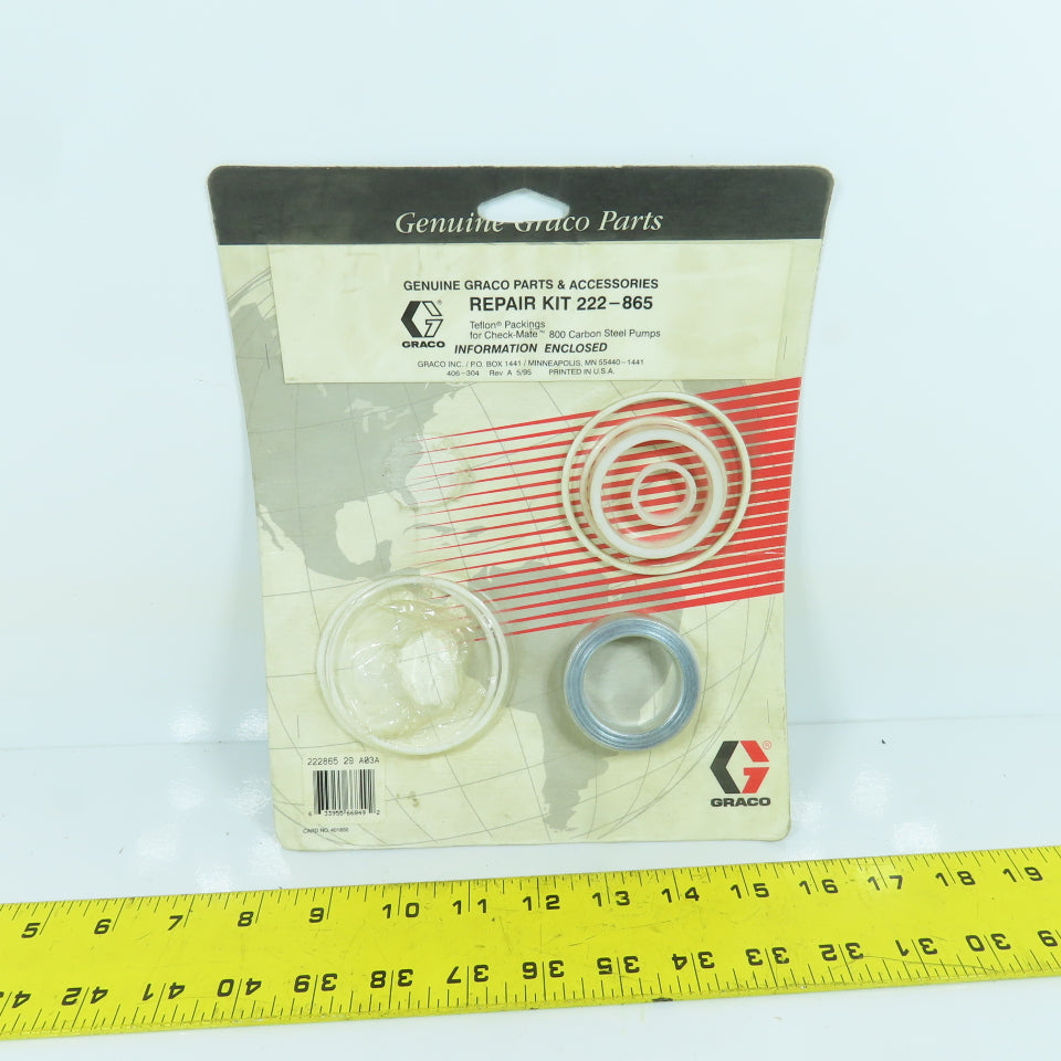 Graco 222-865 222865 Teflon Packings Repair Kit For Check-Mate 800 (Incomplete)