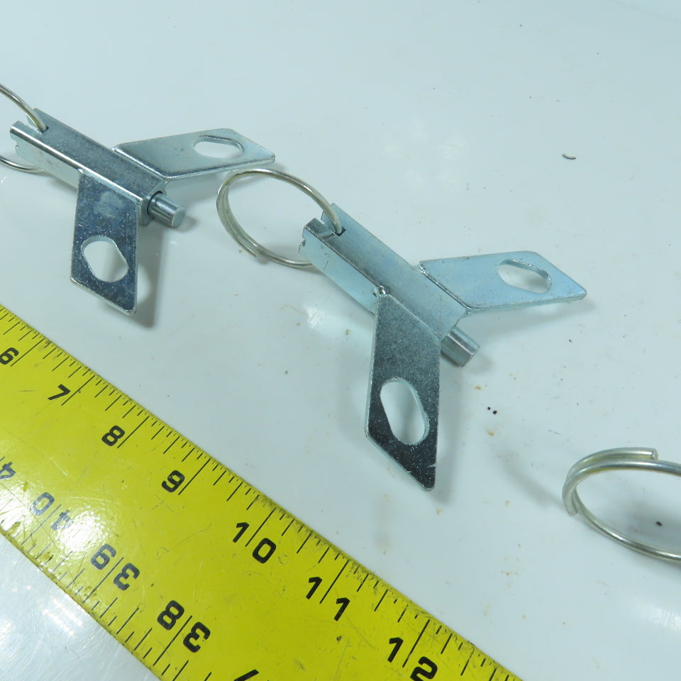 Bolt-On Top Plate Steel Swivel Lock 3-7/8" Plate 3/8" Pin Lot Of 4
