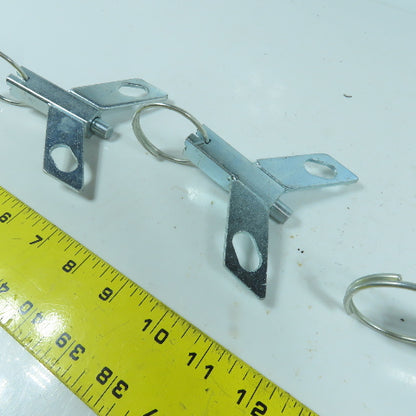 Bolt-On Top Plate Steel Swivel Lock 3-7/8" Plate 3/8" Pin Lot Of 4
