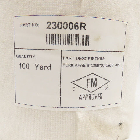 Tremco 230006R Permafab 6" x 300' Single Ply Rolled Roof Seam Polyester Fabric