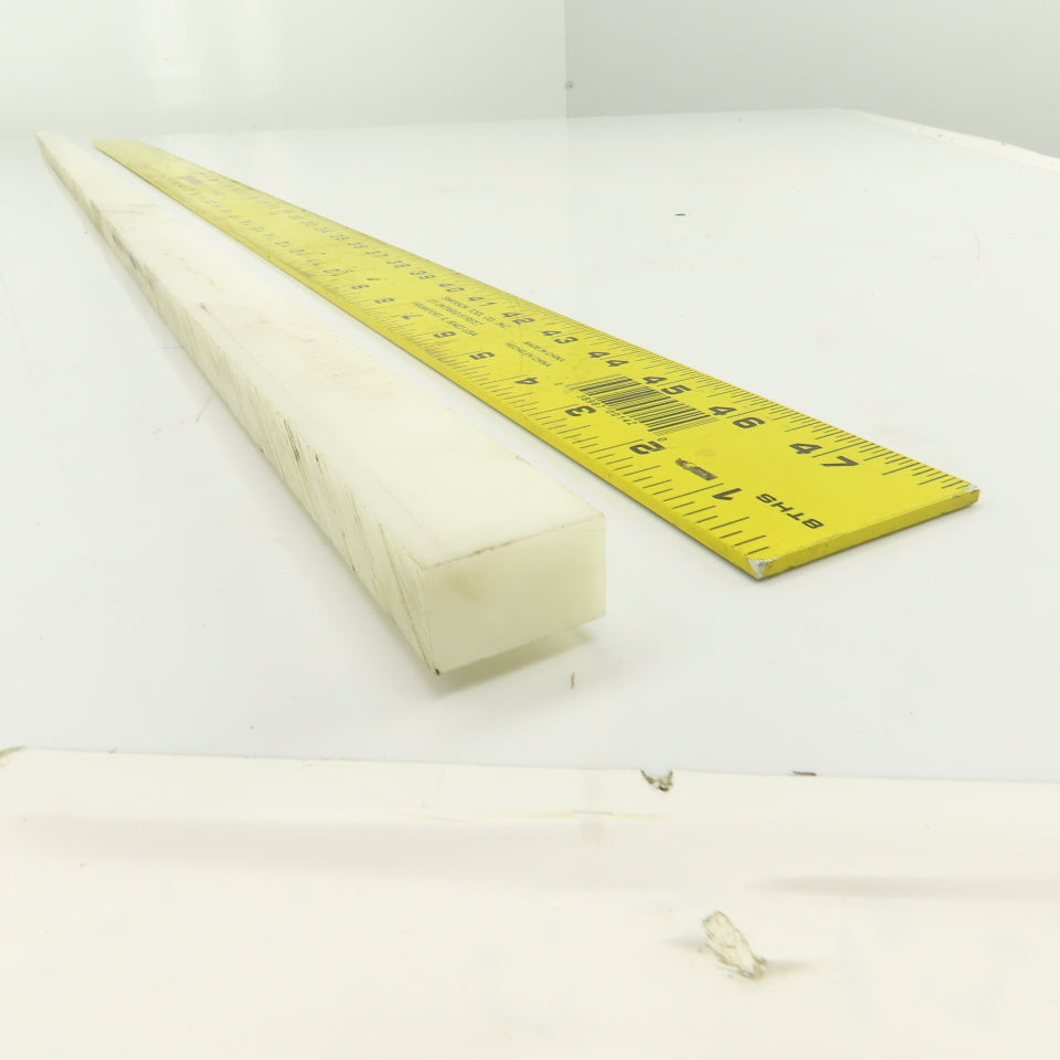 Delrin Rectangular Bar Stock Natural 5/8" x 1" x 48" L