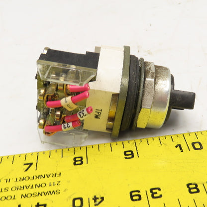 Allen Bradley 800T-H2 2 Position Selector Switch 600V