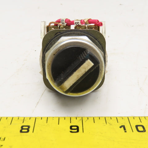 Allen Bradley 800T-H2 2 Position Selector Switch 600V