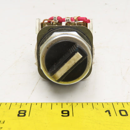 Allen Bradley 800T-H2 2 Position Selector Switch 600V