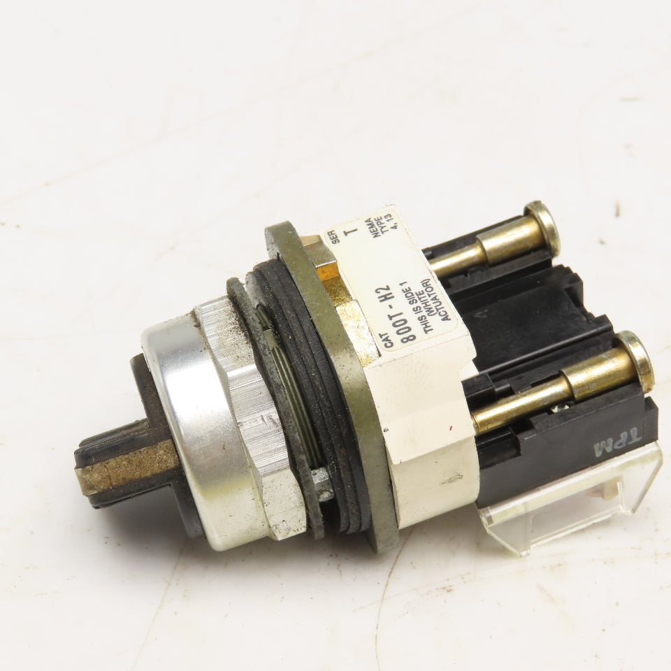Allen Bradley 800T-H2 2 Position Selector Switch 600V