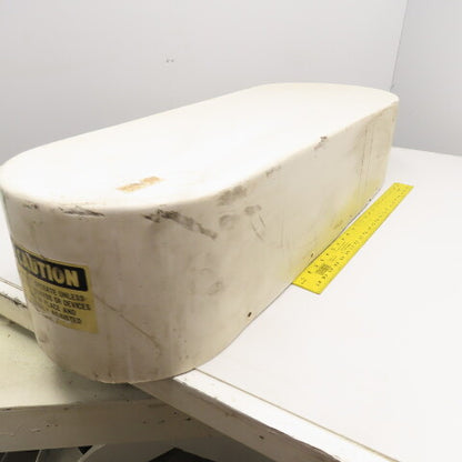 Grayson G5-1000 High Shear Fiberglass Belt Guard 44" x 12-16" Wide x 9" Deep