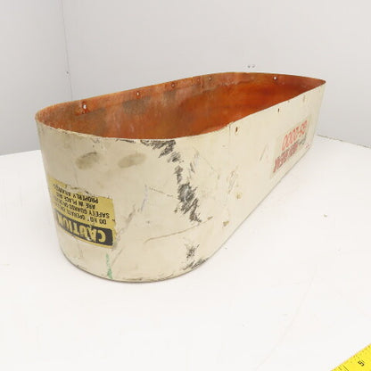 Grayson G5-1000 High Shear Fiberglass Belt Guard 44" x 12-16" Wide x 9" Deep