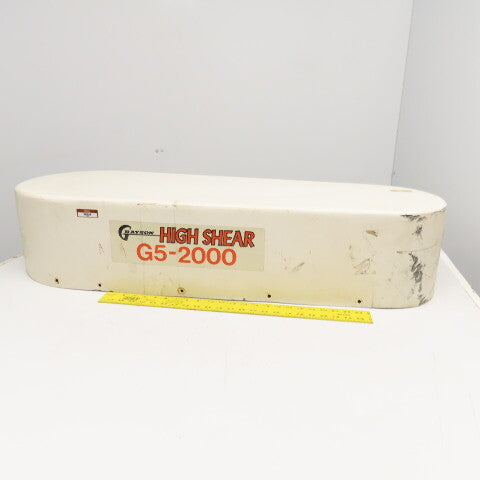 Grayson G5-1000 High Shear Fiberglass Belt Guard 44" x 12-16" Wide x 9" Deep