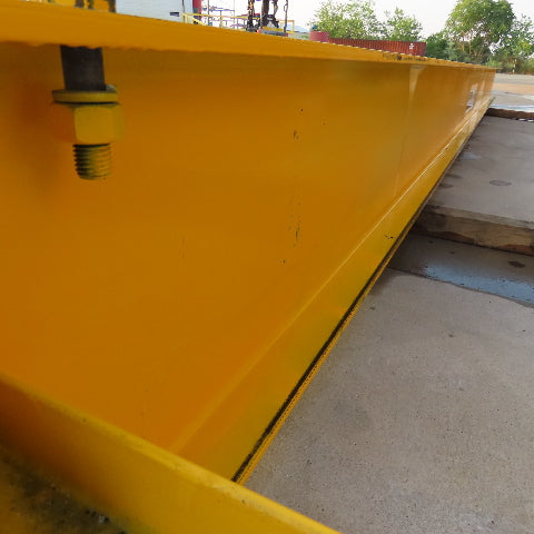Gorbel 1/2 Ton Pillar Mount Cantilever Jib Crane 28' Span 26' Tall 24' Head Room