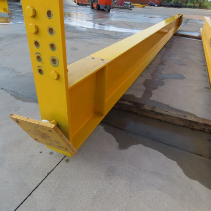 Gorbel 1/2 Ton Pillar Mount Cantilever Jib Crane 28' Span 26' Tall 24' Head Room