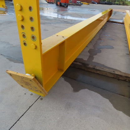 Gorbel 1/2 Ton Pillar Mount Cantilever Jib Crane 28' Span 26' Tall 24' Head Room