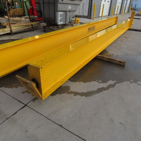 Gorbel 1/2 Ton Pillar Mount Cantilever Jib Crane 28' Span 26' Tall 24' Head Room