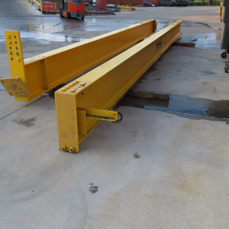 Gorbel 1/2 Ton Pillar Mount Cantilever Jib Crane 28' Span 26' Tall 24' Head Room
