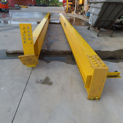 Gorbel 1/2 Ton Pillar Mount Cantilever Jib Crane 28' Span 26' Tall 24' Head Room