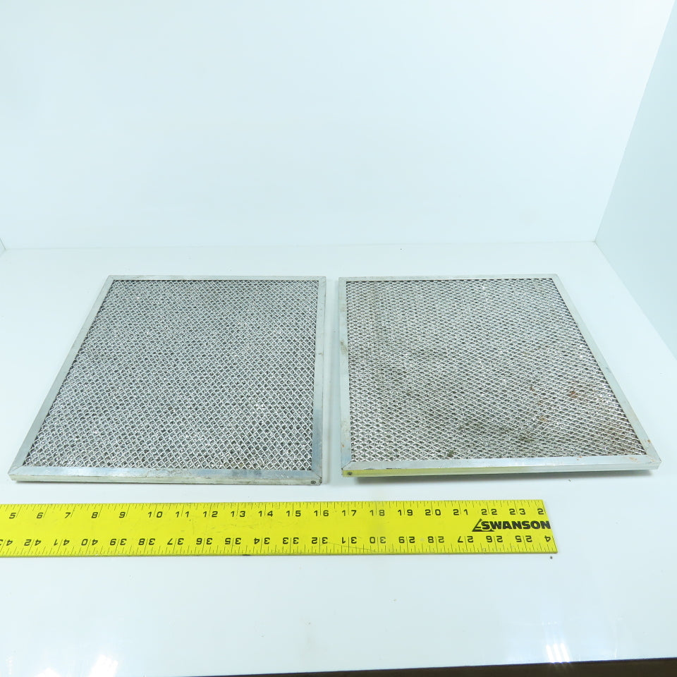 12" x 13" Stainless Steel Washable Air Filter Lot Of 2