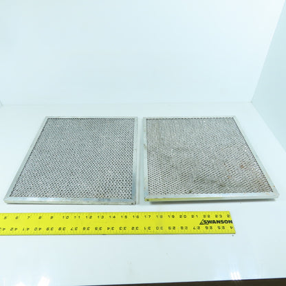 12" x 13" Stainless Steel Washable Air Filter Lot Of 2