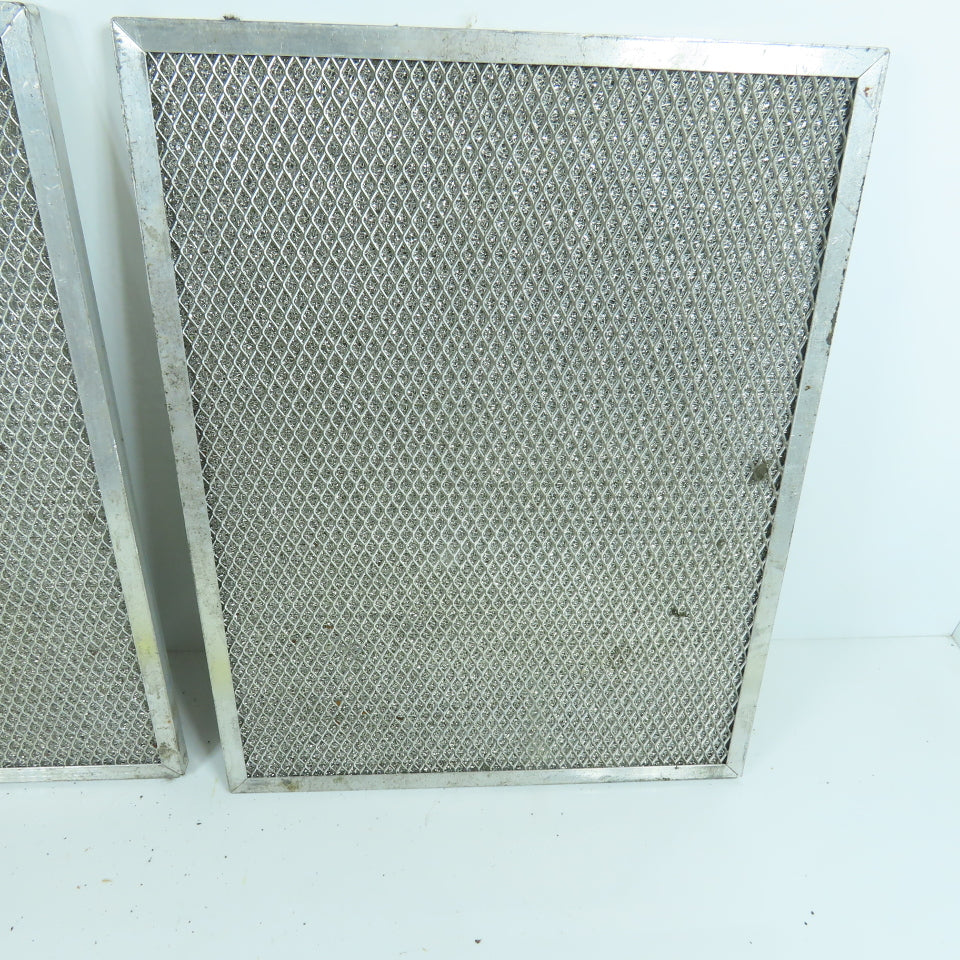 10-1/2" x 13-1/2" Stainless Steel Washable Air Filter Lot Of 2