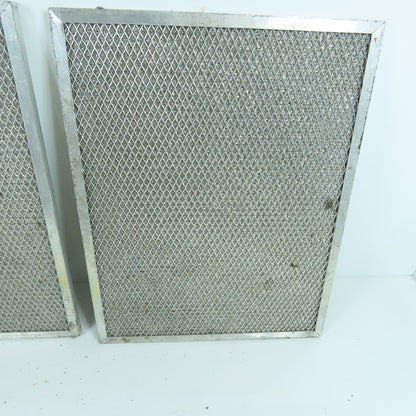 10-1/2" x 13-1/2" Stainless Steel Washable Air Filter Lot Of 2