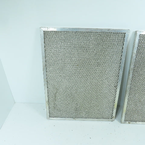10-1/2" x 13-1/2" Stainless Steel Washable Air Filter Lot Of 2