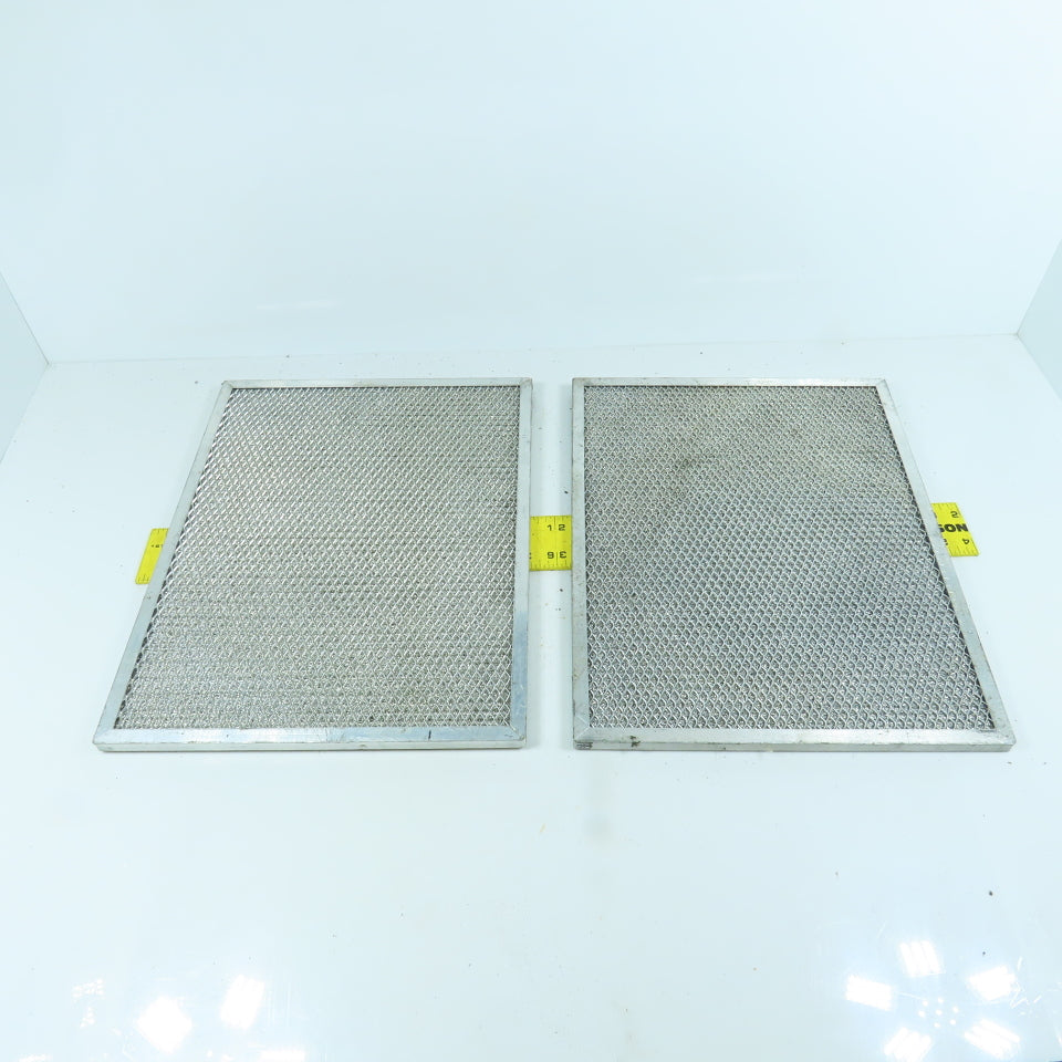 10-1/2" x 13-1/2" Stainless Steel Washable Air Filter Lot Of 2