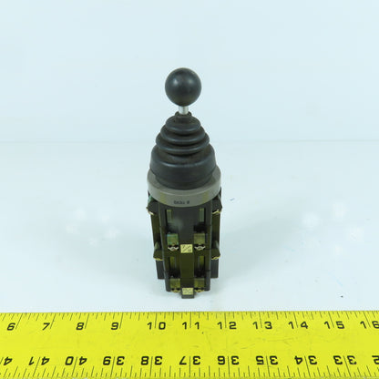 Idec 8633 ARNS 4-Positiion Mono Lever Switch With Contact Blocks