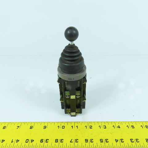 Idec 8633 ARNS 4-Positiion Mono Lever Switch With Contact Blocks