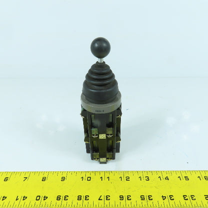 Idec 8633 ARNS 4-Positiion Mono Lever Switch With Contact Blocks