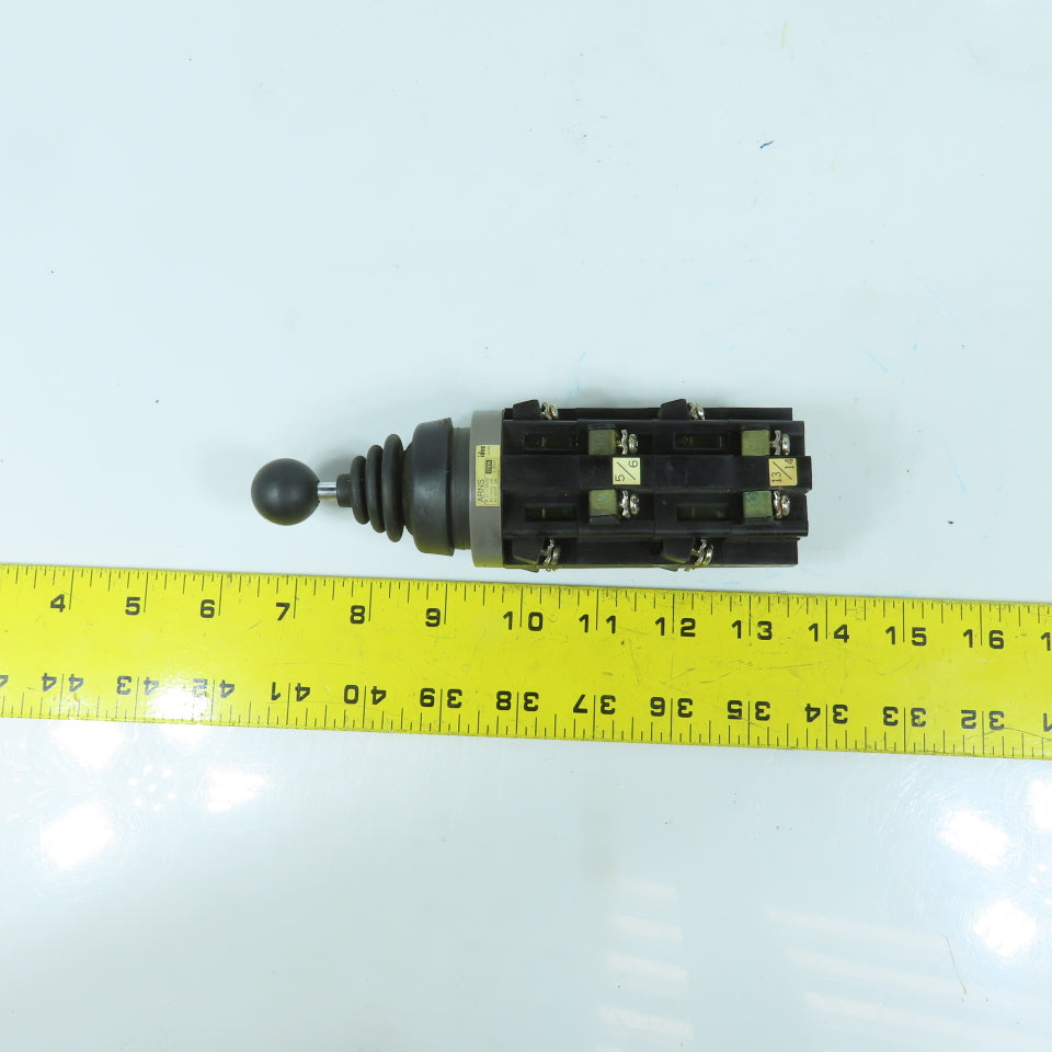 Idec 8633 ARNS 4-Positiion Mono Lever Switch With Contact Blocks