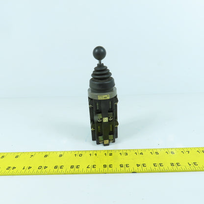 Idec 8633 ARNS 4-Positiion Mono Lever Switch With Contact Blocks