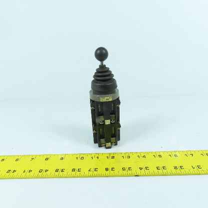 Idec 8633 ARNS 4-Positiion Mono Lever Switch With Contact Blocks