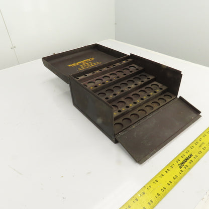 Ward Machinery Round Punch & Die Vintage Cabinet Tool Holder 64 Space