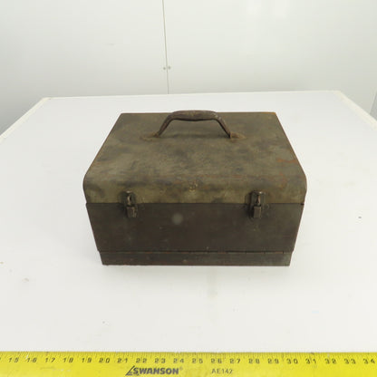 Ward Machinery Round Punch & Die Vintage Cabinet Tool Holder 64 Space