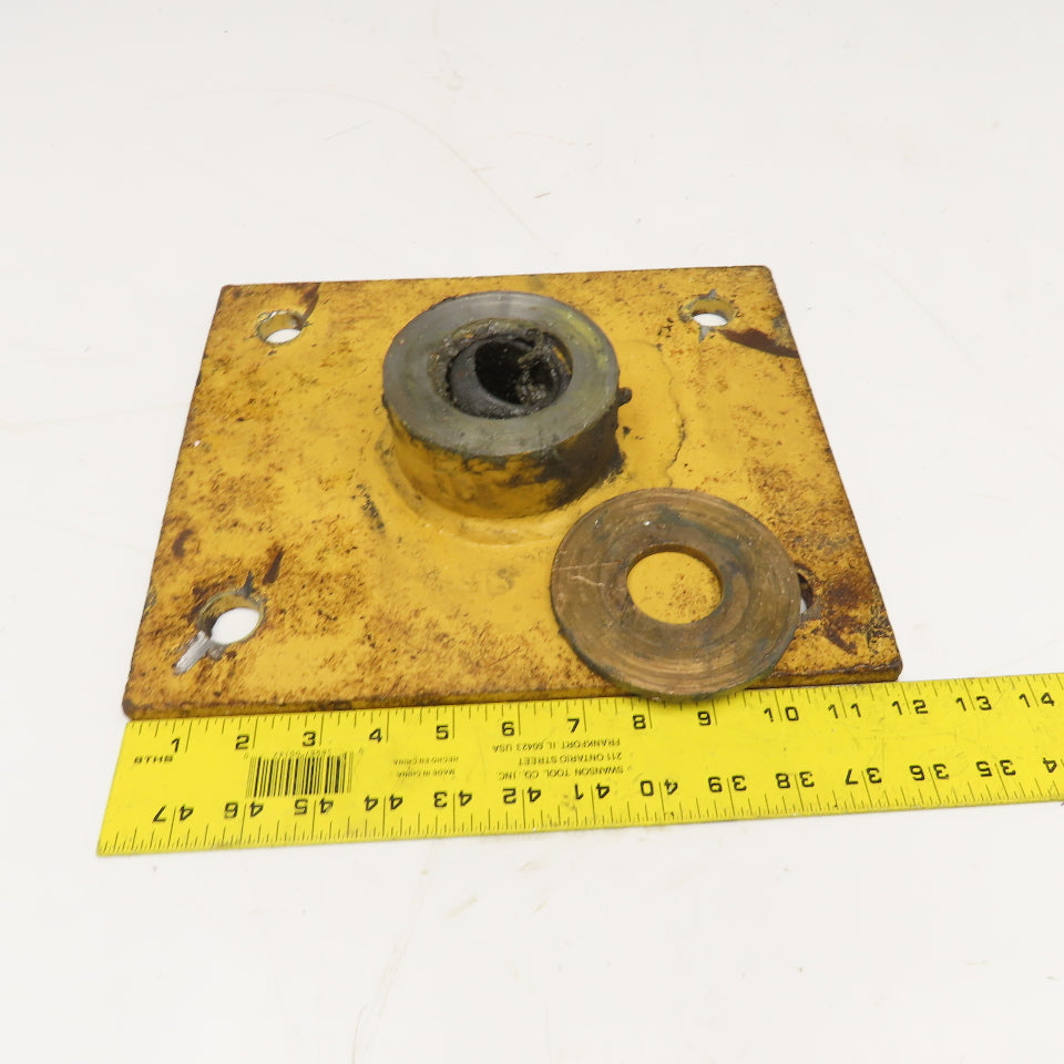 Gorbel 1/2 Ton Mast Pillar Jib Crane 24'-4" Span 24' Travel 12' Head Room