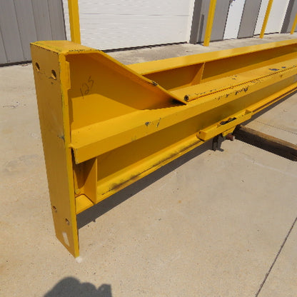 Gorbel 1/2 Ton Mast Pillar Jib Crane 24'-4" Span 24' Travel 12' Head Room